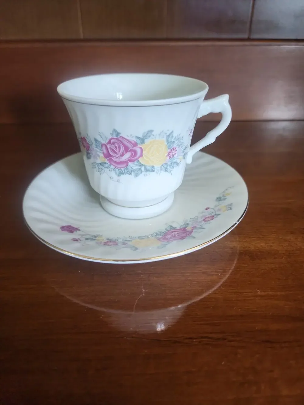 Cup And Saucer Floral